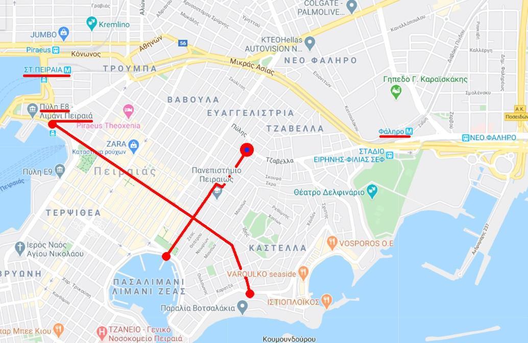 Apartment Center Piraeus Location Kastella Passalimani Port エクステリア 写真